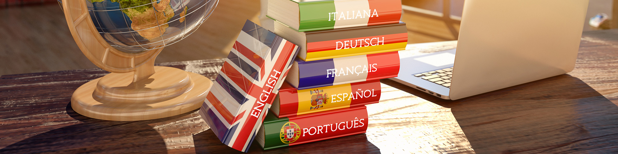 Globus und Wörterbücher Englisch Italienisch Deutsch Französisch Spanisch und Portugiesisch