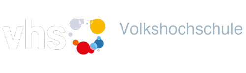 VHS-Logo und Schriftzug Volkshochschule Hockenheim eV